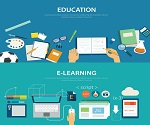 education e-learning element vector